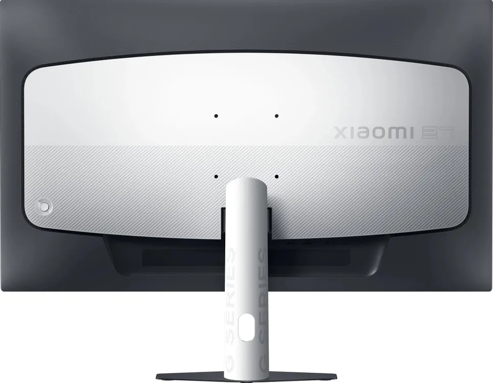 Xiaomi 2K Gaming Monitor G27Qi 2026 вид сзади тонкий белый корпус минималистичный дизайн