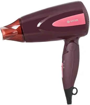 Фен Vitek VT-2261 BN, 1300Вт, коричневый