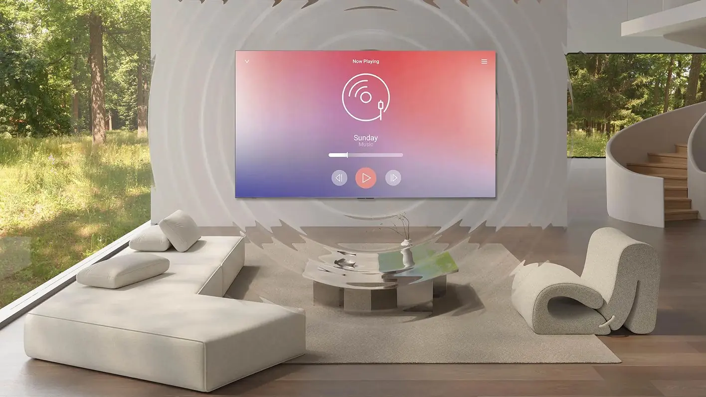 TCL 75C8K — акустика Audio by Bang and Olufsen