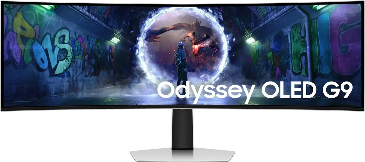 Samsung Odyssey S49DG932SIXCI ультраширокий OLED-монитор 49 дюймов с игровым контентом на экране