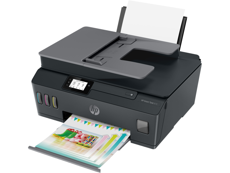 HP Smart Tank 615 Wireless All-in-One, 3QL with Input and Output