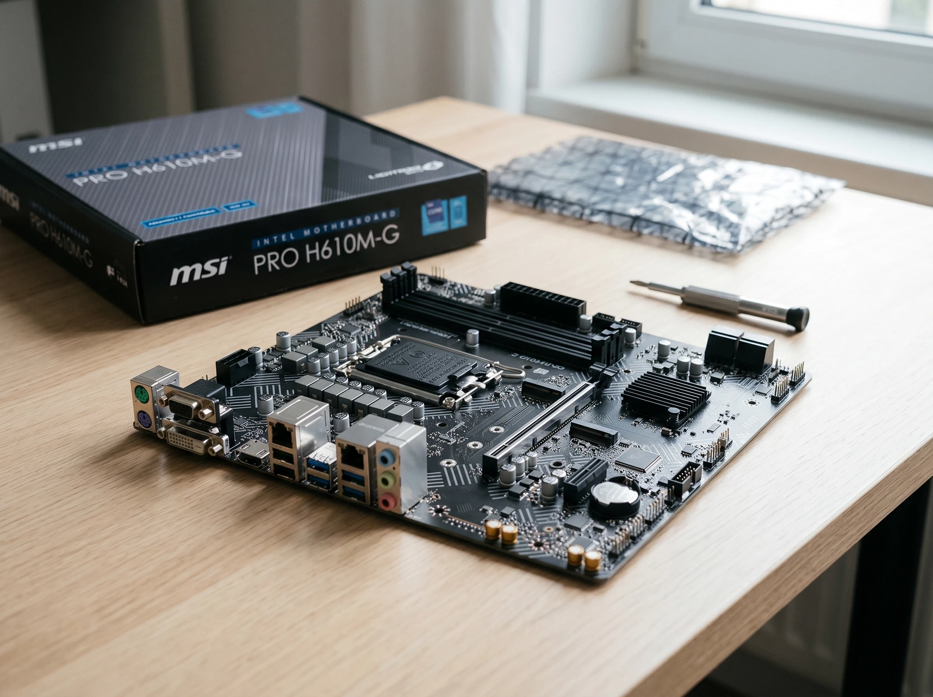 Материнская плата MSI Pro H610M-G, Socket LGA 1700, Intel H610, mATX, RTL - фото в интерьере
