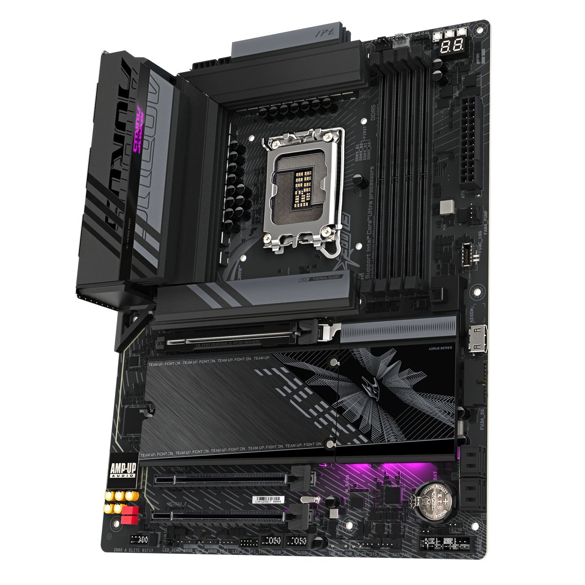 Gigabyte Z890 Aorus Elite WiFi7 задняя панель портов подключение сети