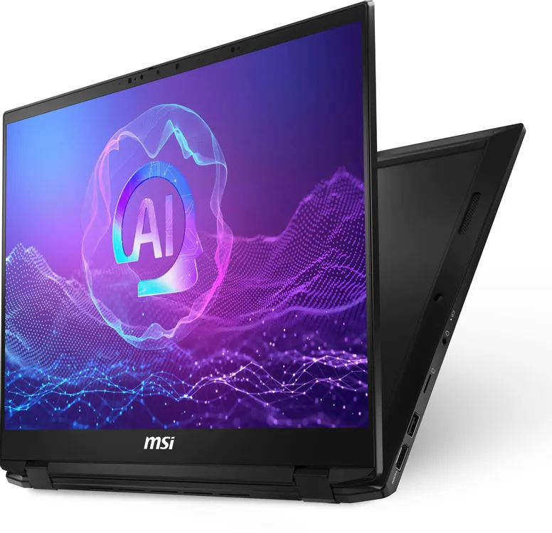 MSI SummitPro 16 AI A2HVETG-084RU боковой вид с портами на левой панели корпуса