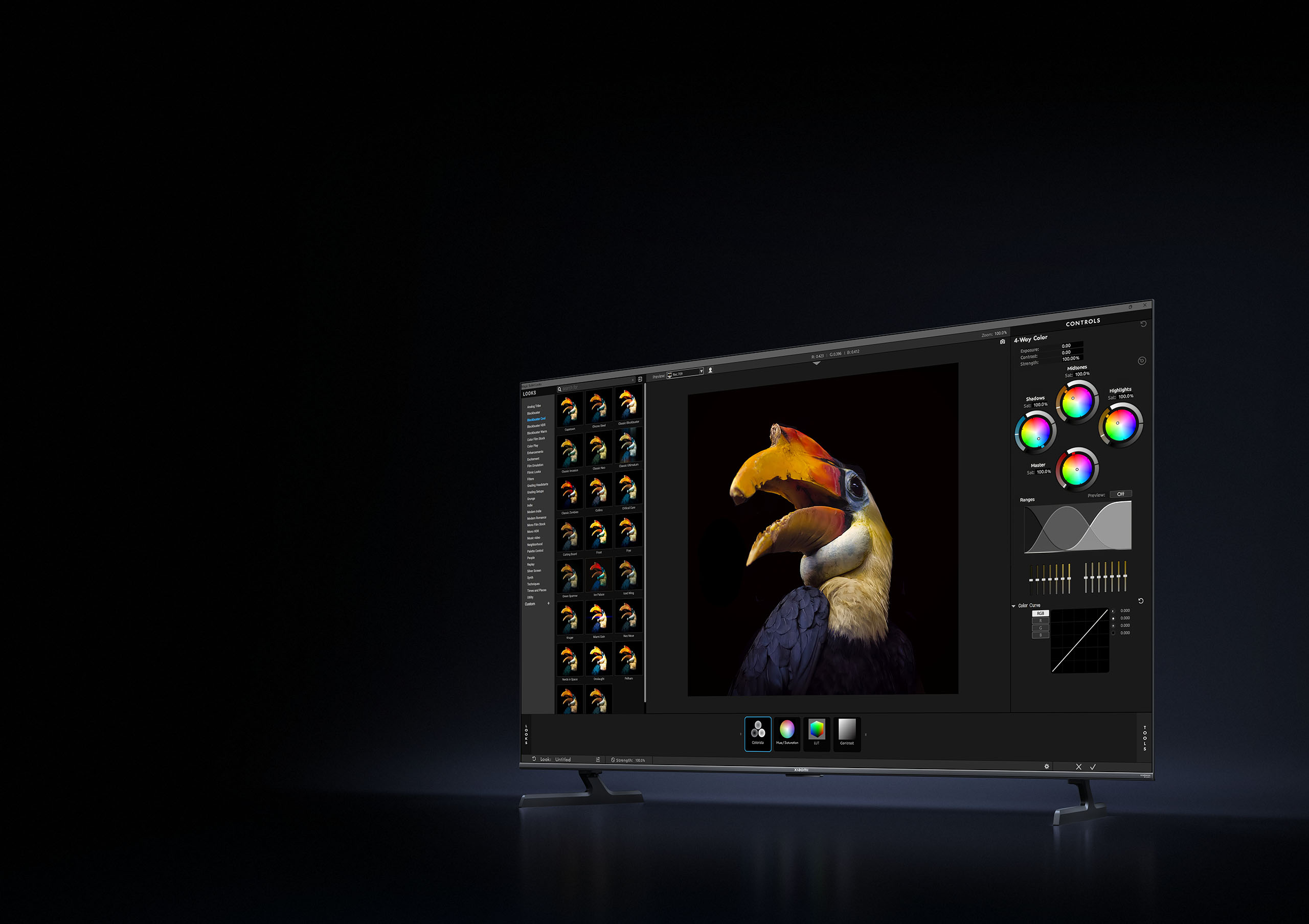 Цветопередача Xiaomi TV S Pro Mini LED 55 — точность при разных уровнях яркости