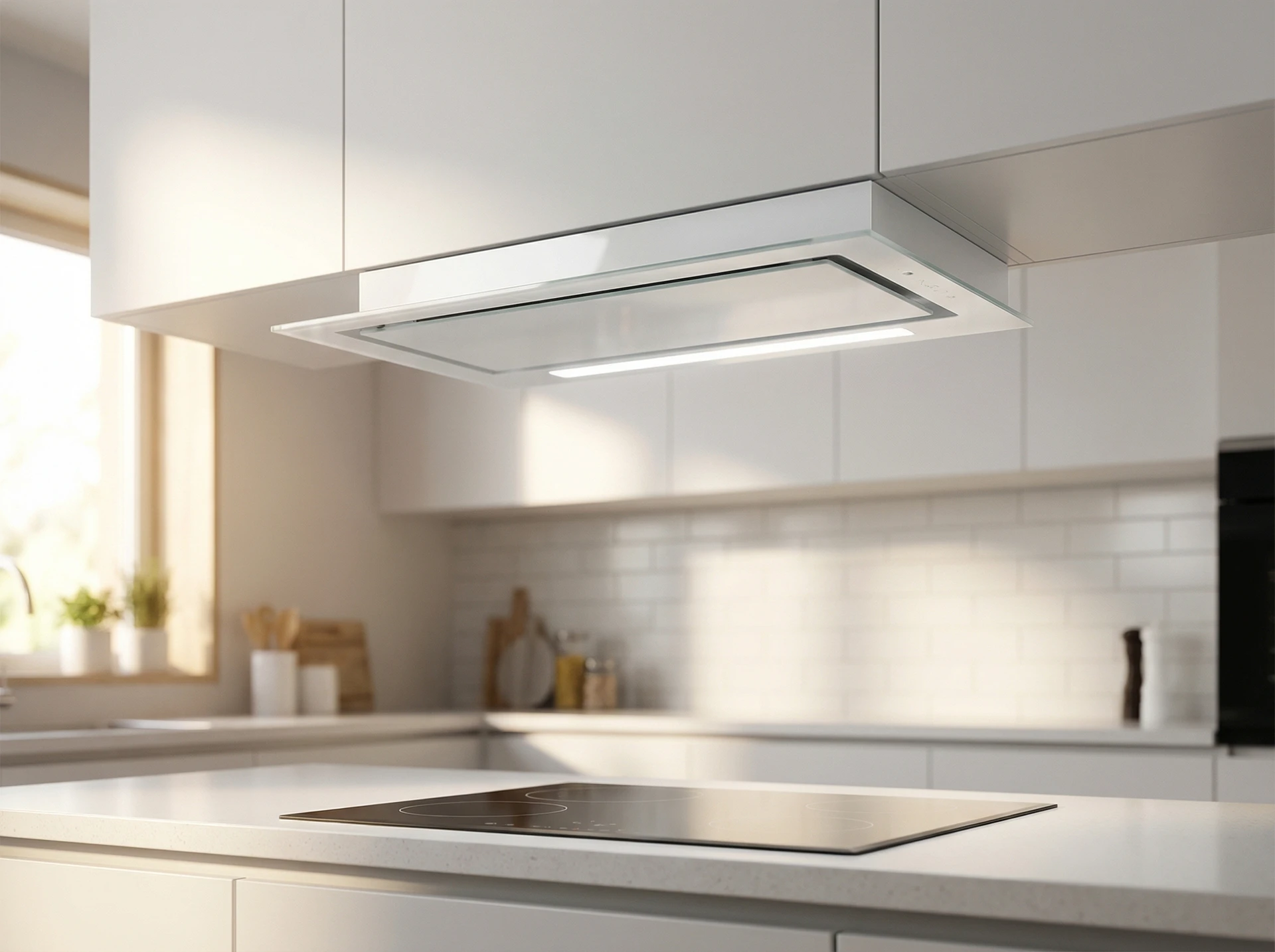 Meferi Smartbox glass comfort 60wh белый встроенная в кухонный шкаф в интерьере