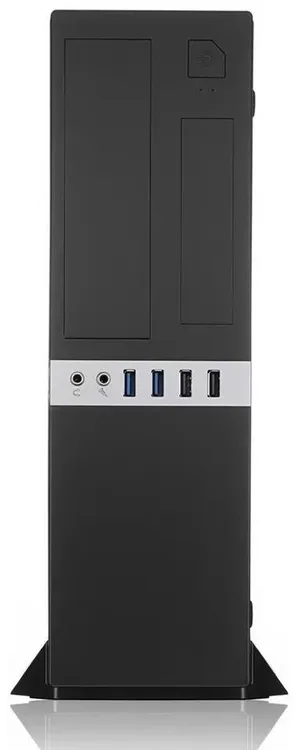 Foxline FL-203 слим-корпус черный фронтальная панель USB
