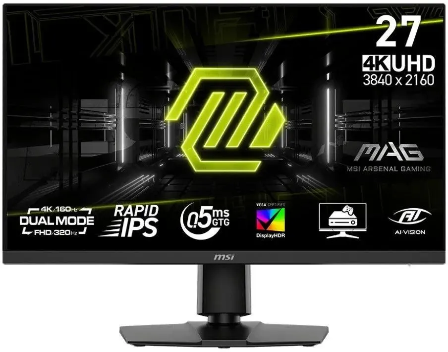 MSI MAG 272URDF E16 спецификации на экране — 4K UHD, Dual Mode, IPS, DisplayHDR, VESA, AI-Vision