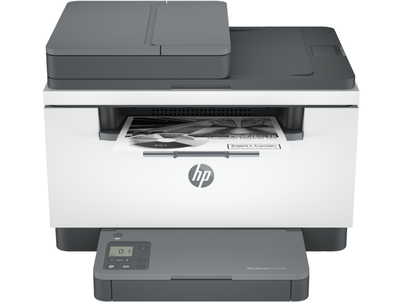 HP LaserJet MFP M236sdn (Light Basalt) front facing