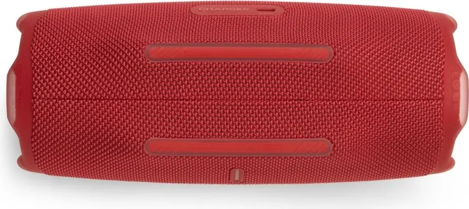 JBL Charge 6 Red вид сверху воздуховоды IP68 текстурированный корпус