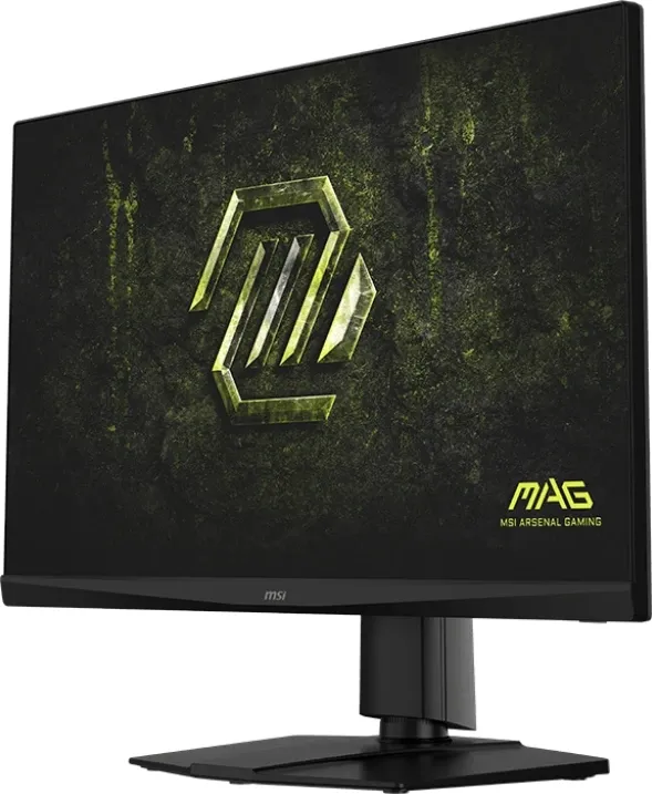 MSI MAG 272QPF E20 Rapid вид сбоку — тонкий профиль корпуса и регулируемая подставка