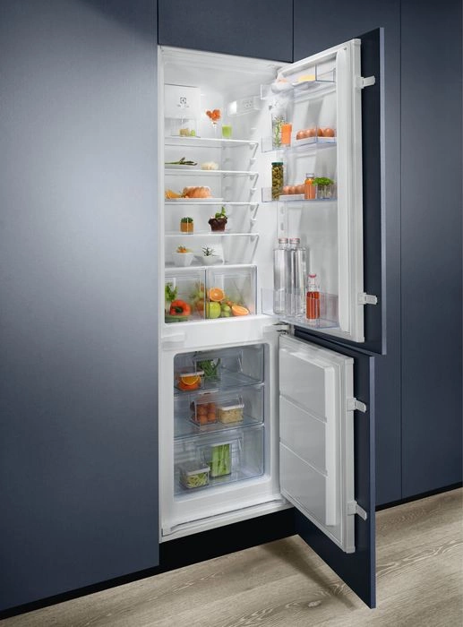 Electrolux LND5FE18S встраиваемый холодильник открытые камеры внутренняя организация