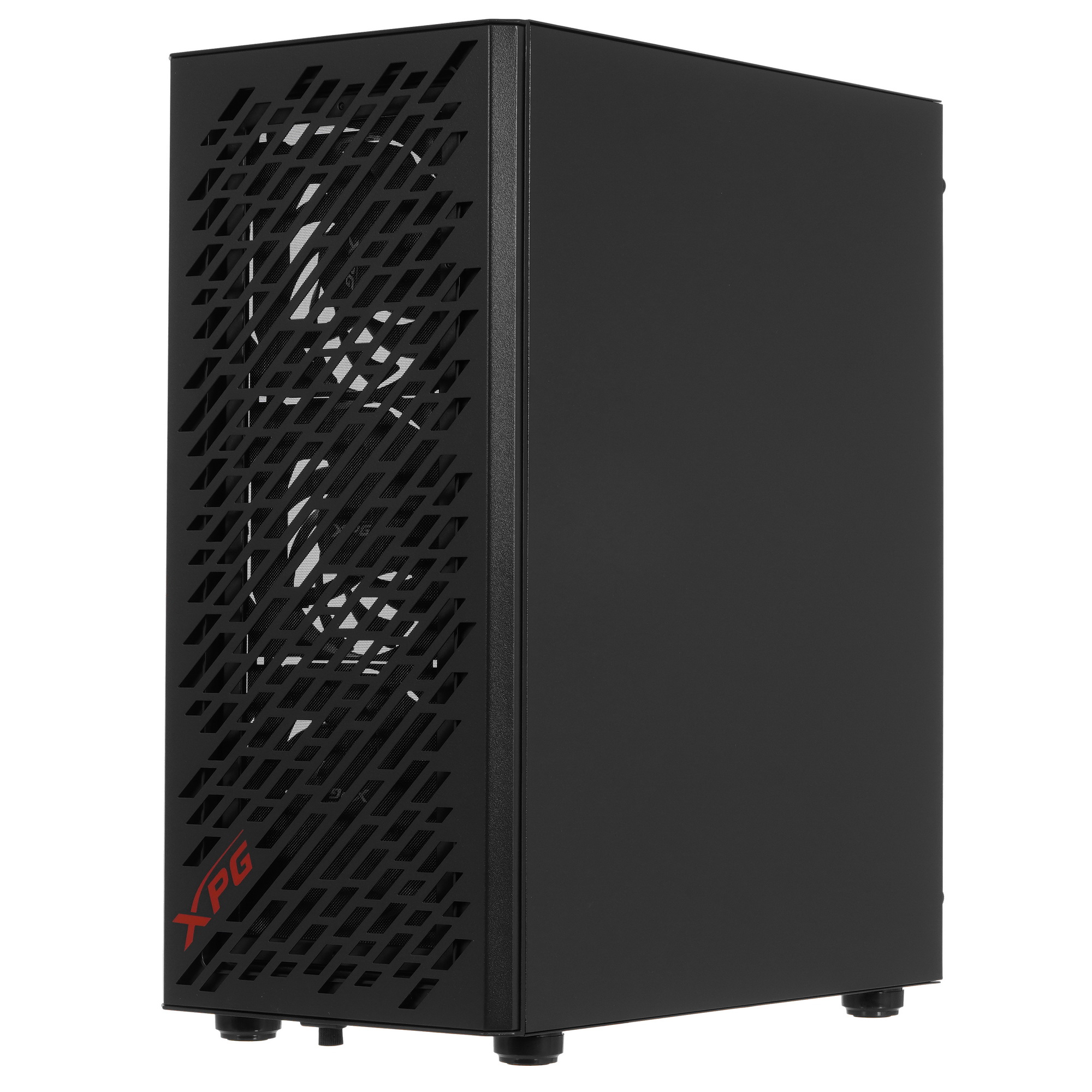 ADATA XPG VALOR AIR вид сбоку закалённое стекло кабель-менеджмент за задней стенкой