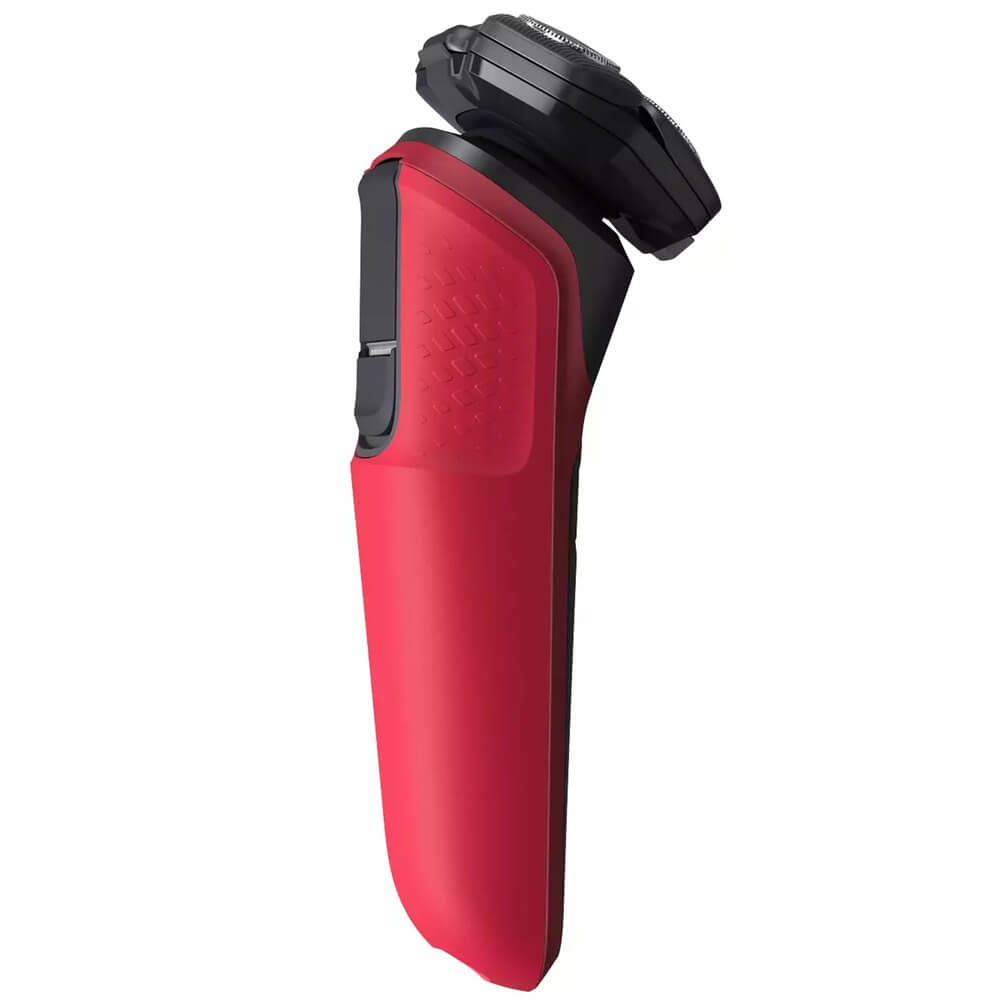 Philips S5883/10 с поднятым триммером &mdash; откидная система и боковые кнопки управления