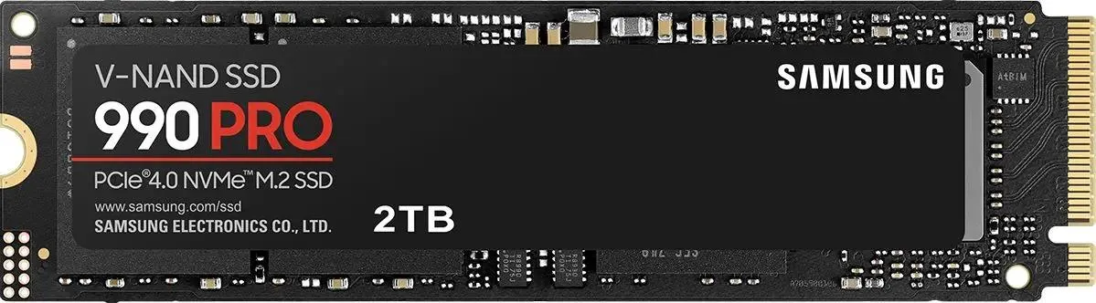 Samsung 990 PRO 2TB — форм-фактор M.2 2280, размеры платы и чип контроллера
