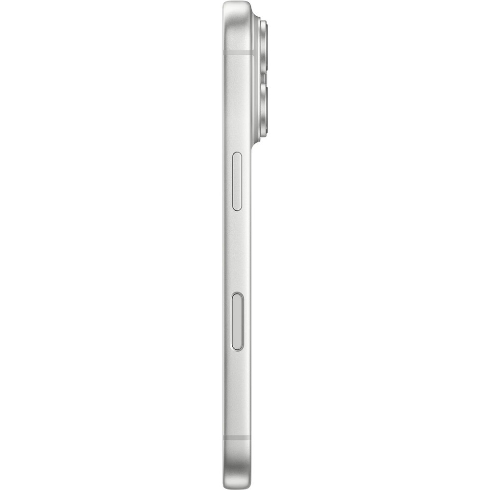 Apple iPhone 18 Pro Silver — боковой профиль, кнопки громкости и кнопка включения