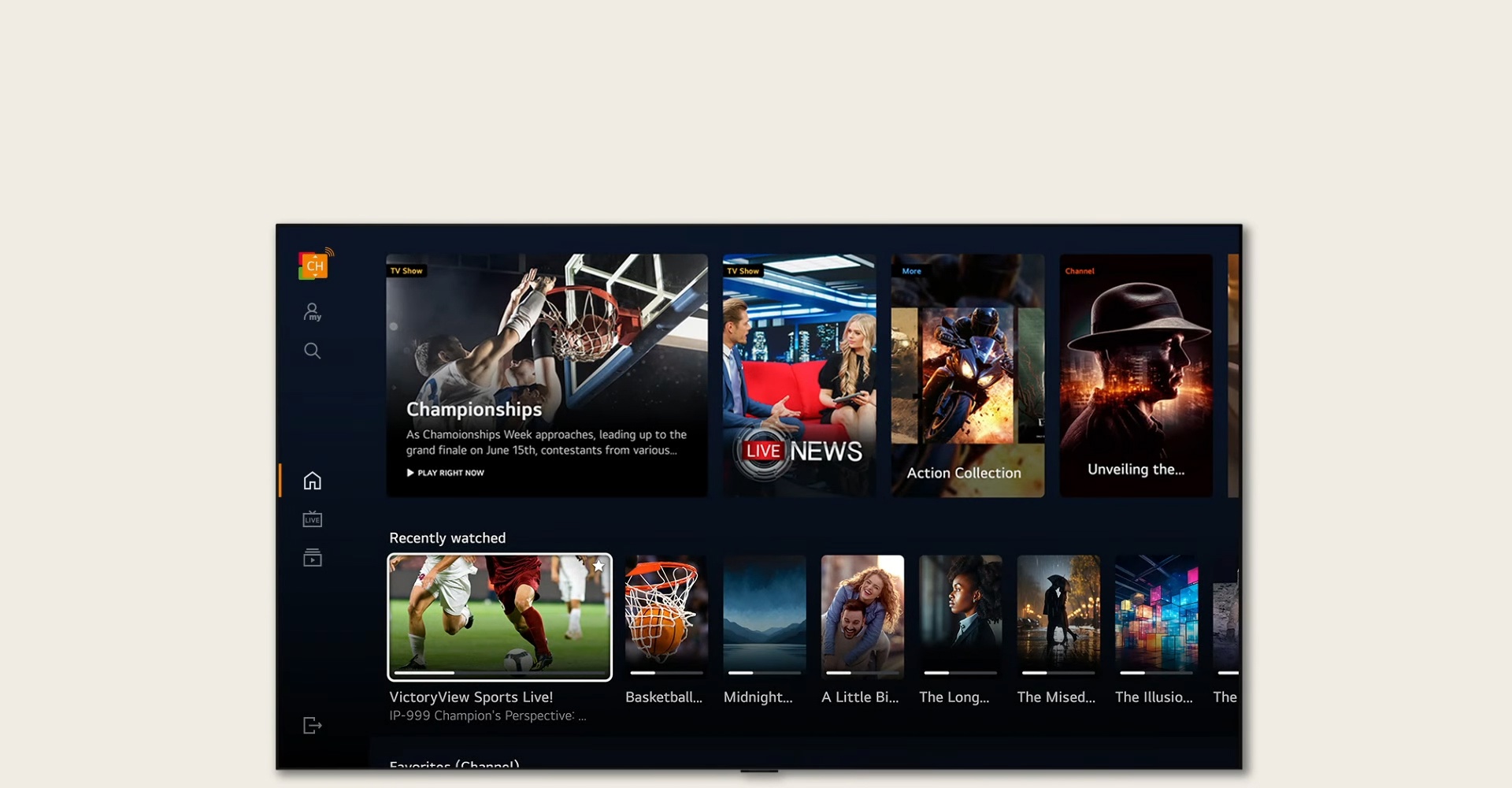 LG Channels — бесплатные каналы и VOD — OLED42C5RLA