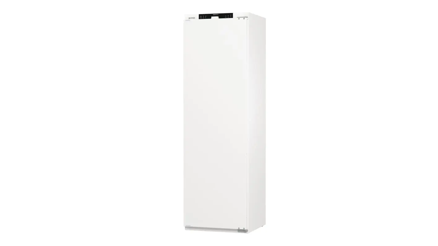 Gorenje RI517E41WF встраиваемый холодильник вид спереди с панелью управления