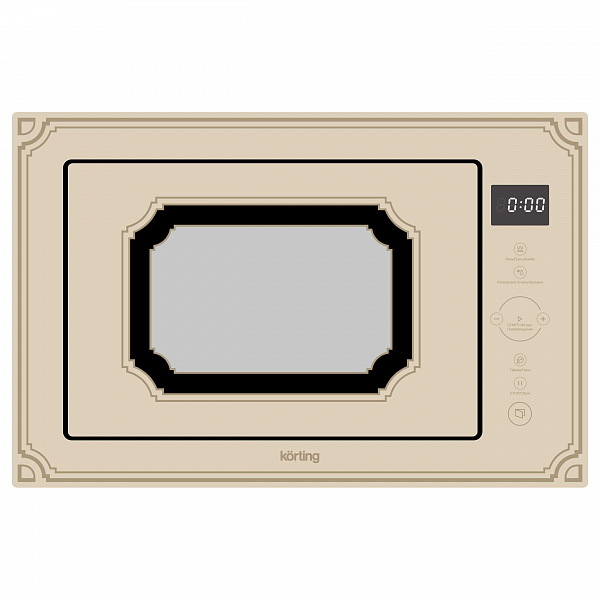 Korting KMI 825 RGB вид спереди — кремовый корпус, сенсорная панель и дисплей