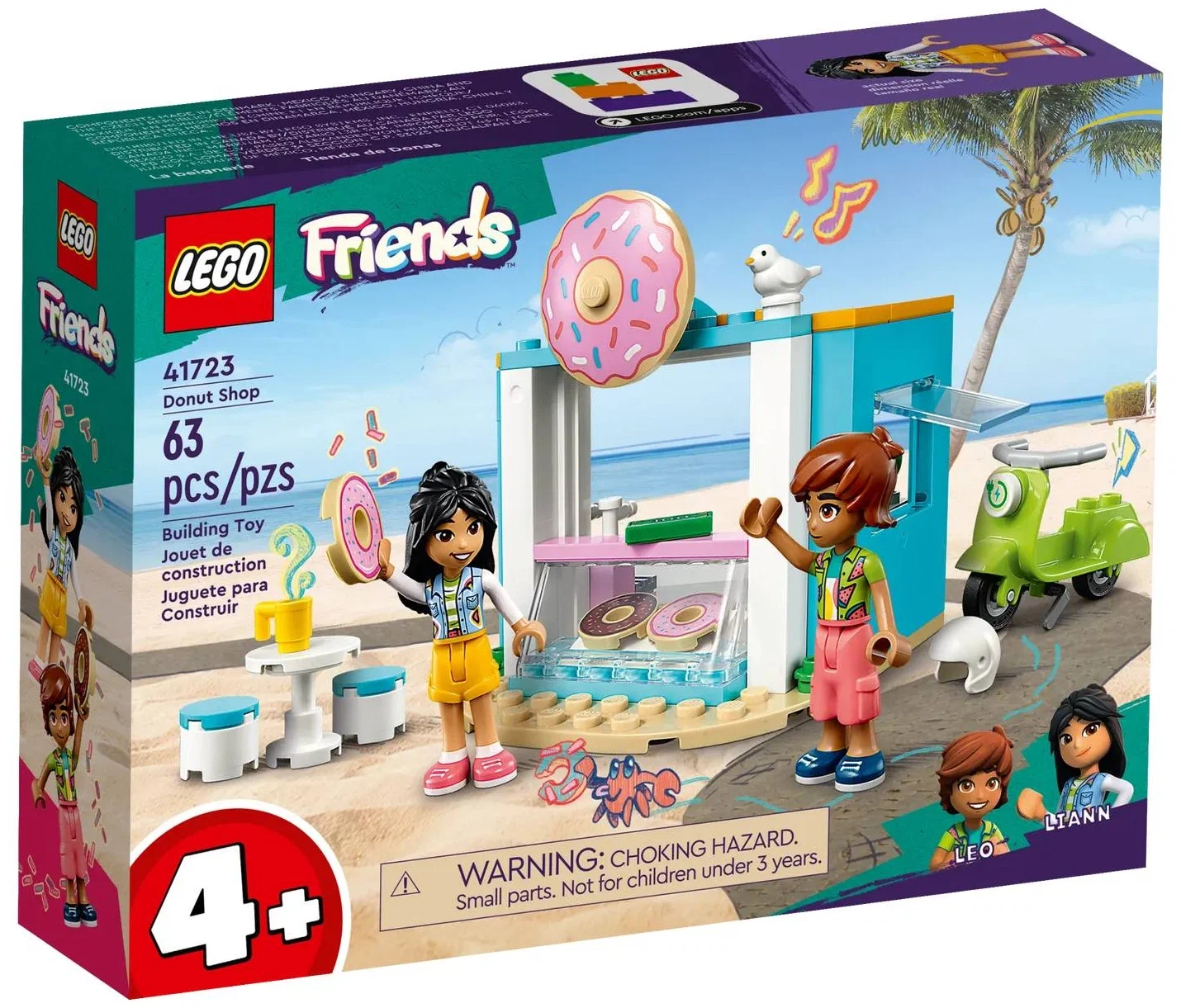 Конструктор LEGO Friends 41723 Магазин пончиков, 63 дет.