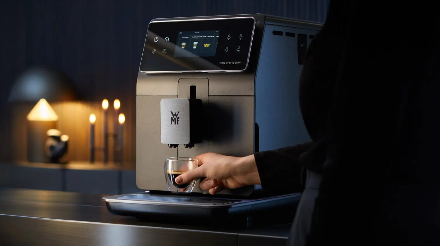 WMF Perfection 780 CP826T10 полное меню напитков сенсорный дисплей выбор