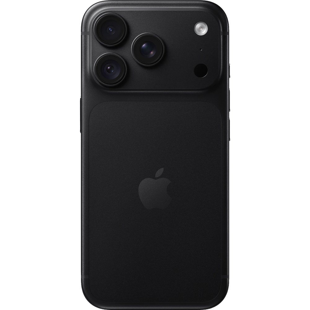Apple iPhone 18 Pro 2TB Black вид сзади тройной объектив матовая черная отделка логотип Apple