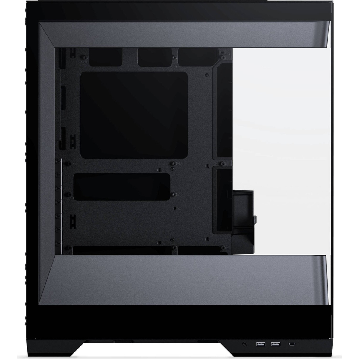 Phanteks Enthoo Evolv S2 PH-ES524S2 DBK01 вид спереди закрытая боковая панель из закалённого стекла