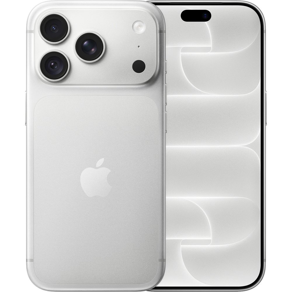 Apple iPhone 18 Pro 2TB Silver вид спереди и сзади тройная камера экран с интерфейсом