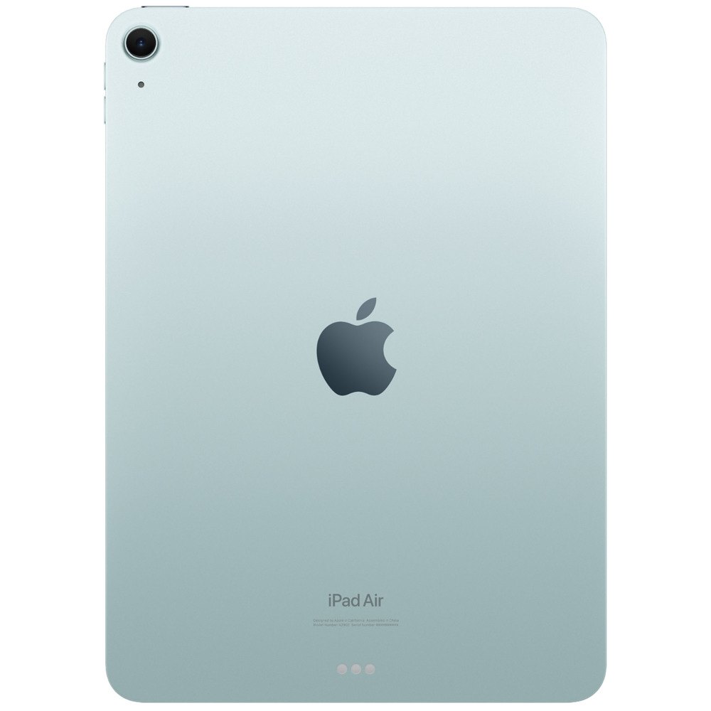Apple iPad Air 11 2026 вид сзади голубой алюминиевый корпус логотип Apple минималистичный дизайн