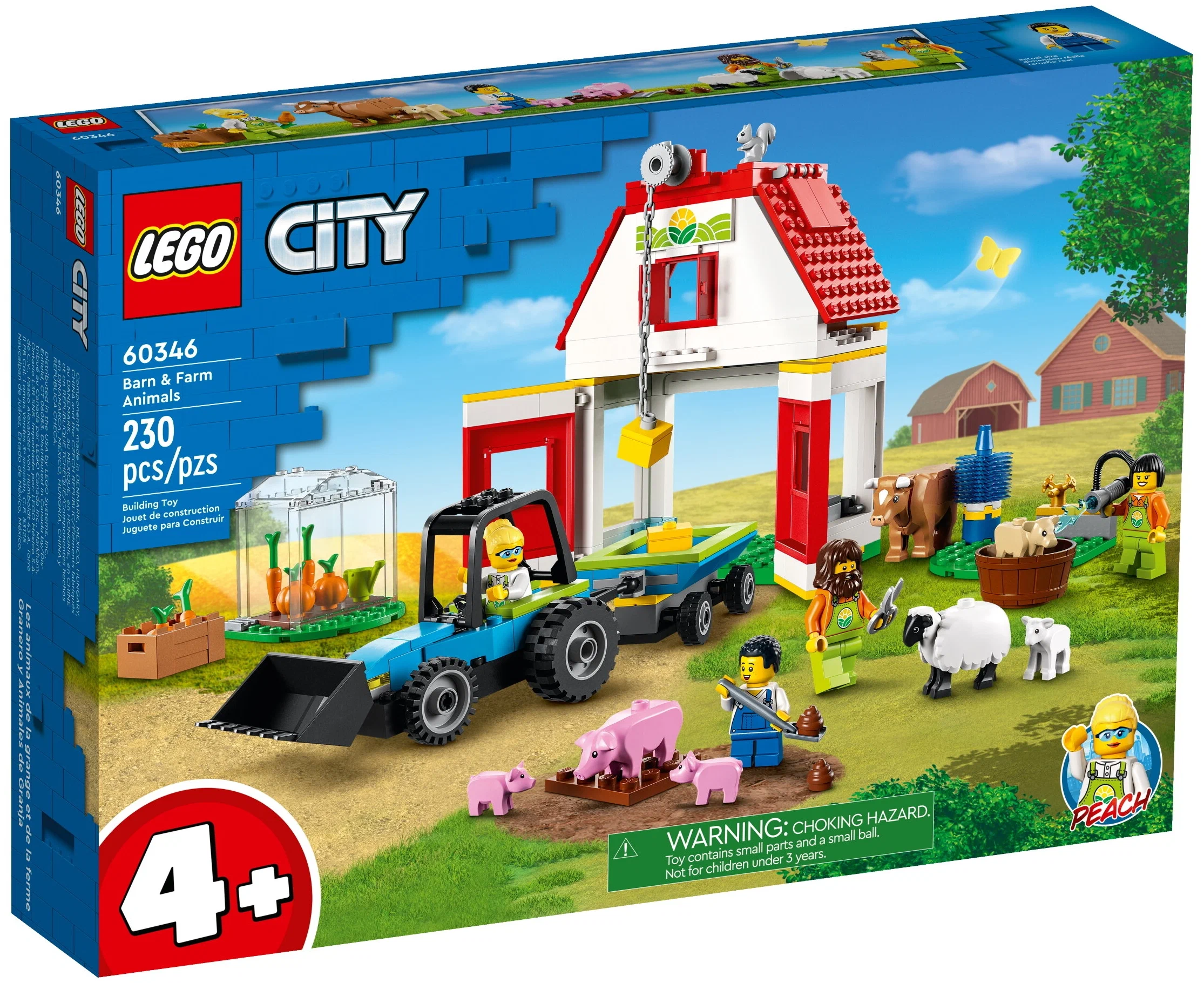Lego City Конструктор Lego City Ферма с животными 230 деталей 60346