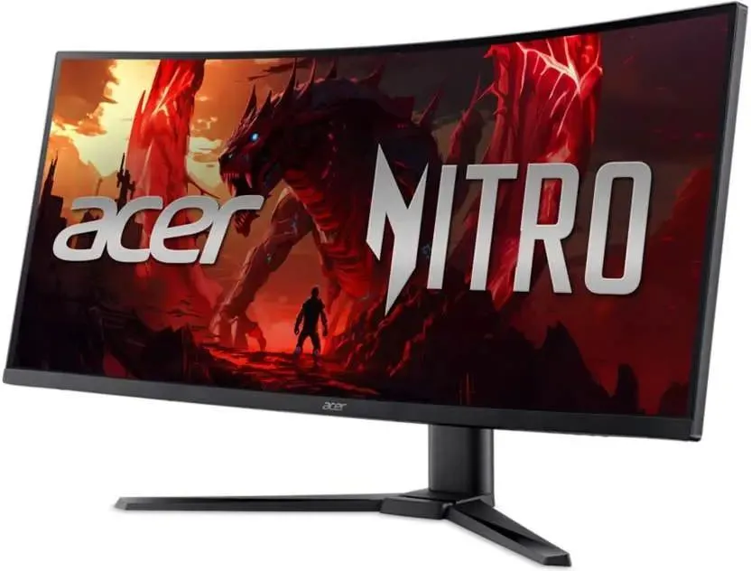 Acer Nitro XZ340CURX2bmiipphx вид спереди изогнутый 34 дюйма ультраширокий монитор