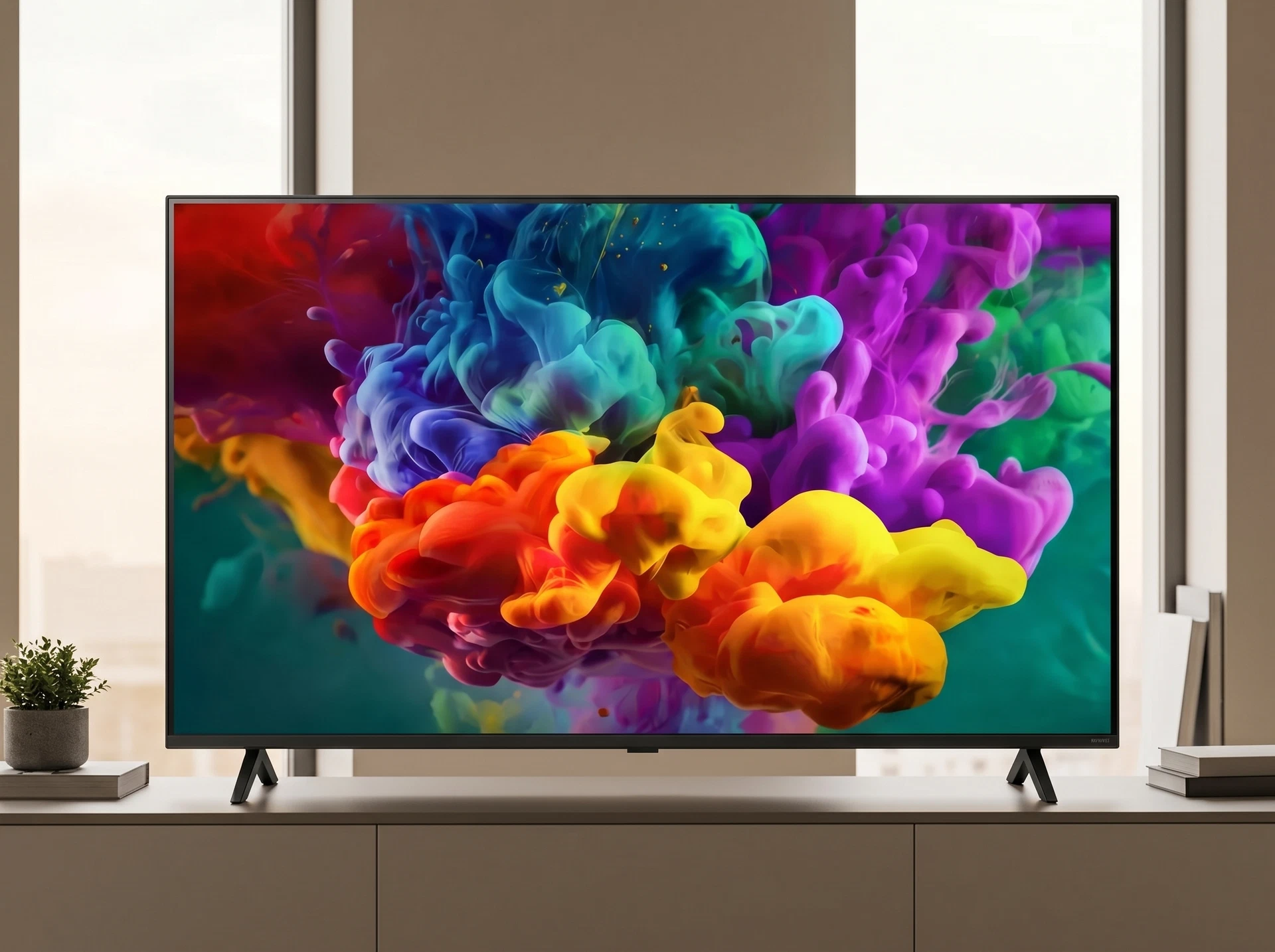 LG 65QNED85B6C в интерьере гостиной &mdash; 65 дюймов на стене