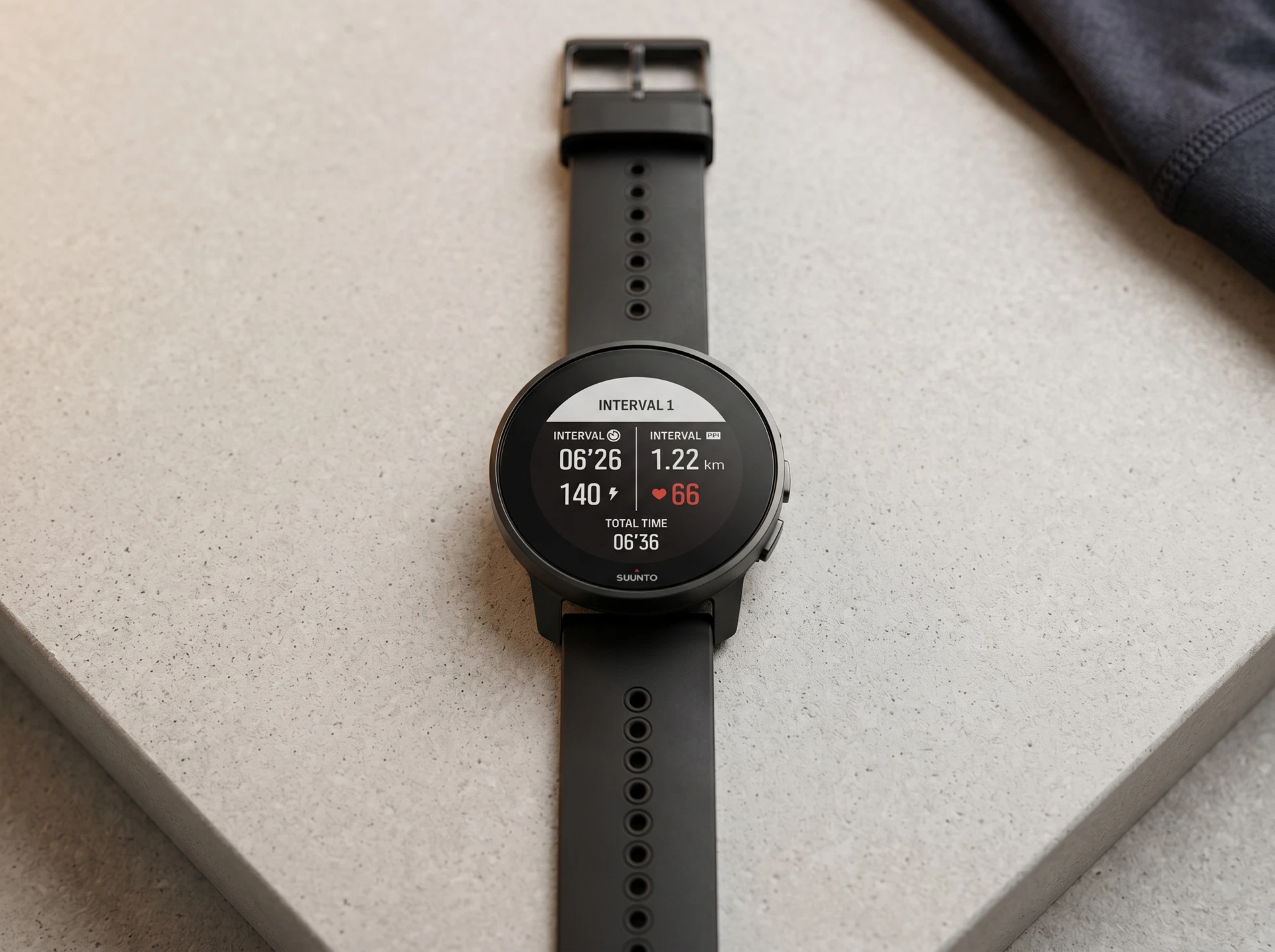 Suunto 9 Peak черный — вид в интерьере, компактный корпус 43×43×11 мм